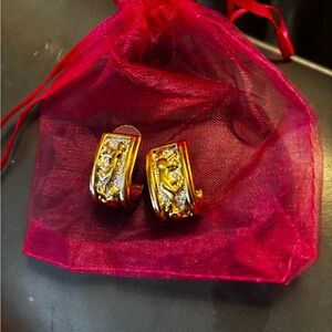 New Gold and Silver jaguar/panther Earrings